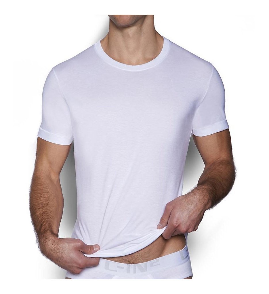 C-in2 4105 Core Pima Cotton Crewneck Tee (White)