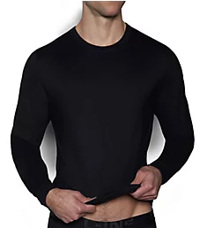 Core Long Sleeve Crew Neck T-Shirt BLK XL