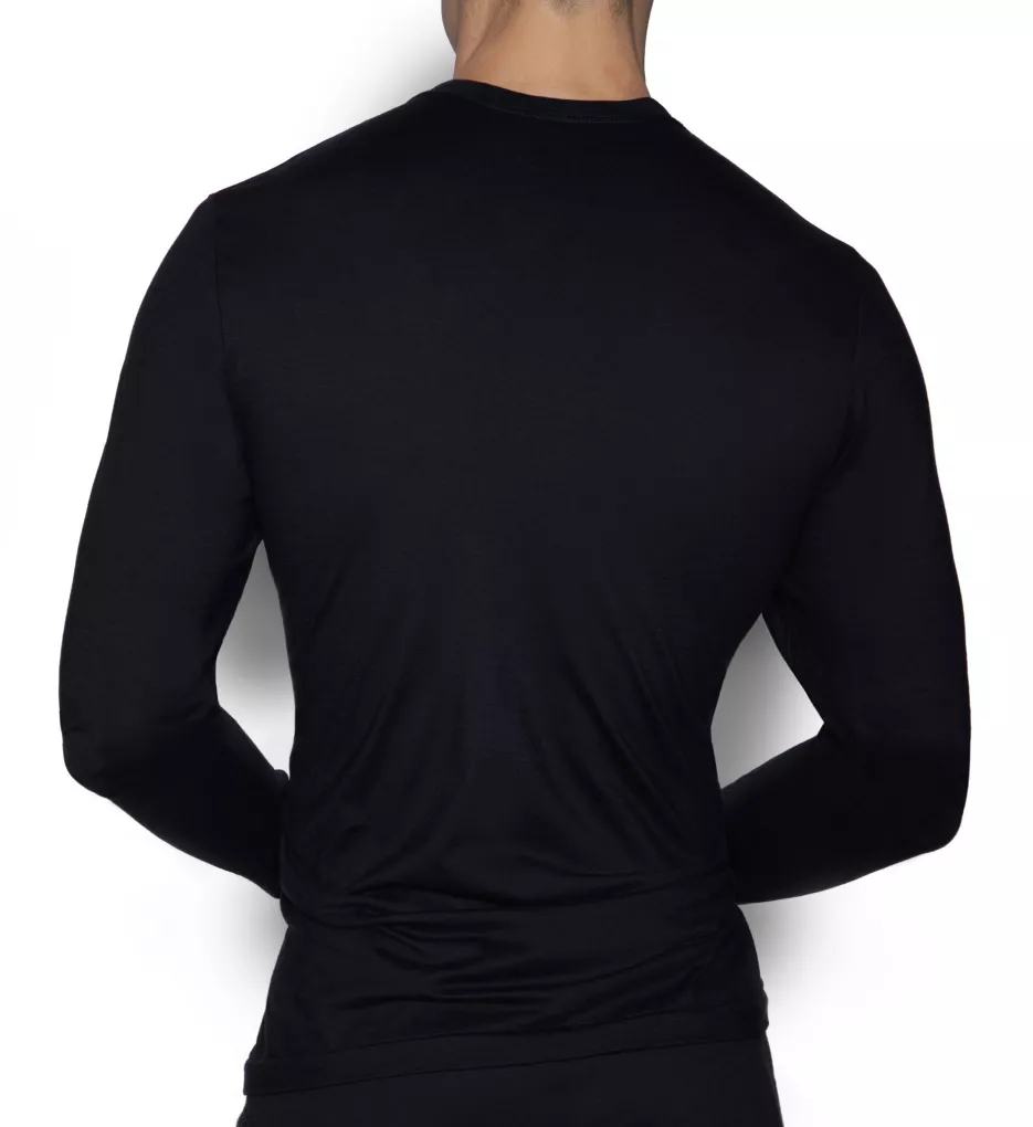 Core Long Sleeve Crew Neck T-Shirt BLK XL