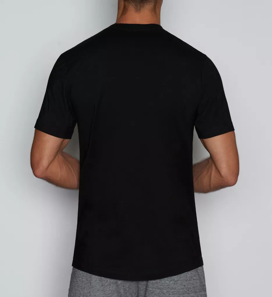Core Classic 100% Pima Cotton V-Neck T-Shirt BLK S