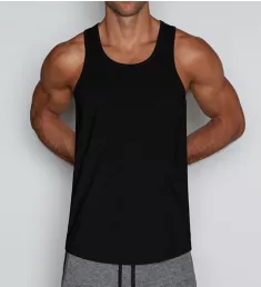 Relaxed Cotton Tank BLK L