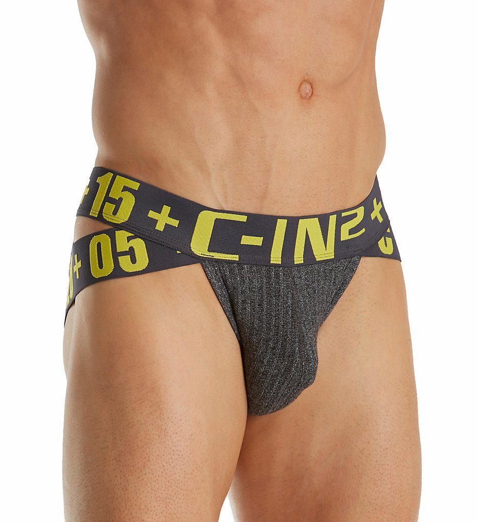 C-in2 6913 Hard Hustle Lowrise Briefs (Hematite Heather)