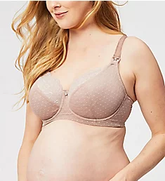 TimTams Flexi Wire Lace Nursing Bra Taupe 34D