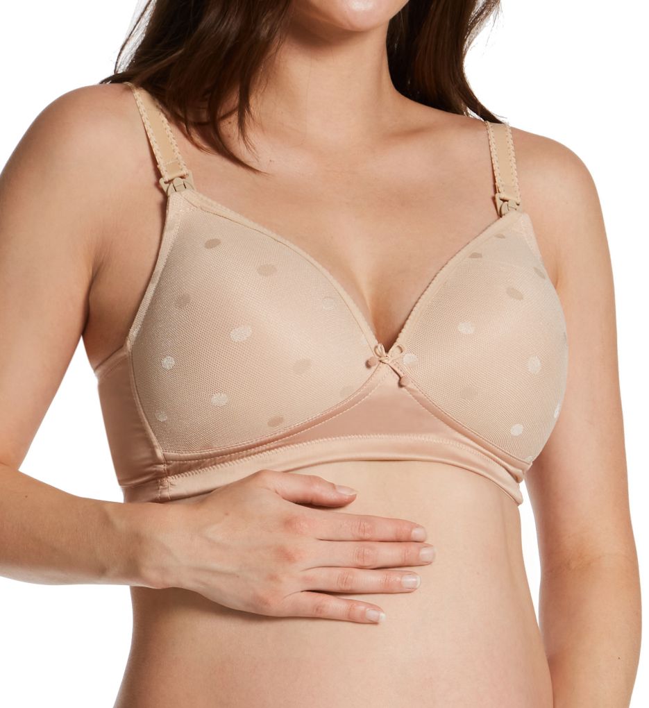 Mousse Dot Contour Wire Free Nursing Bra-acs