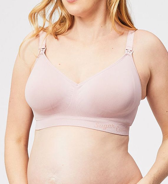 Sugar Candy Seamless Comfort Full Cup Nursing Bra Pink 2X by Cake Maternity