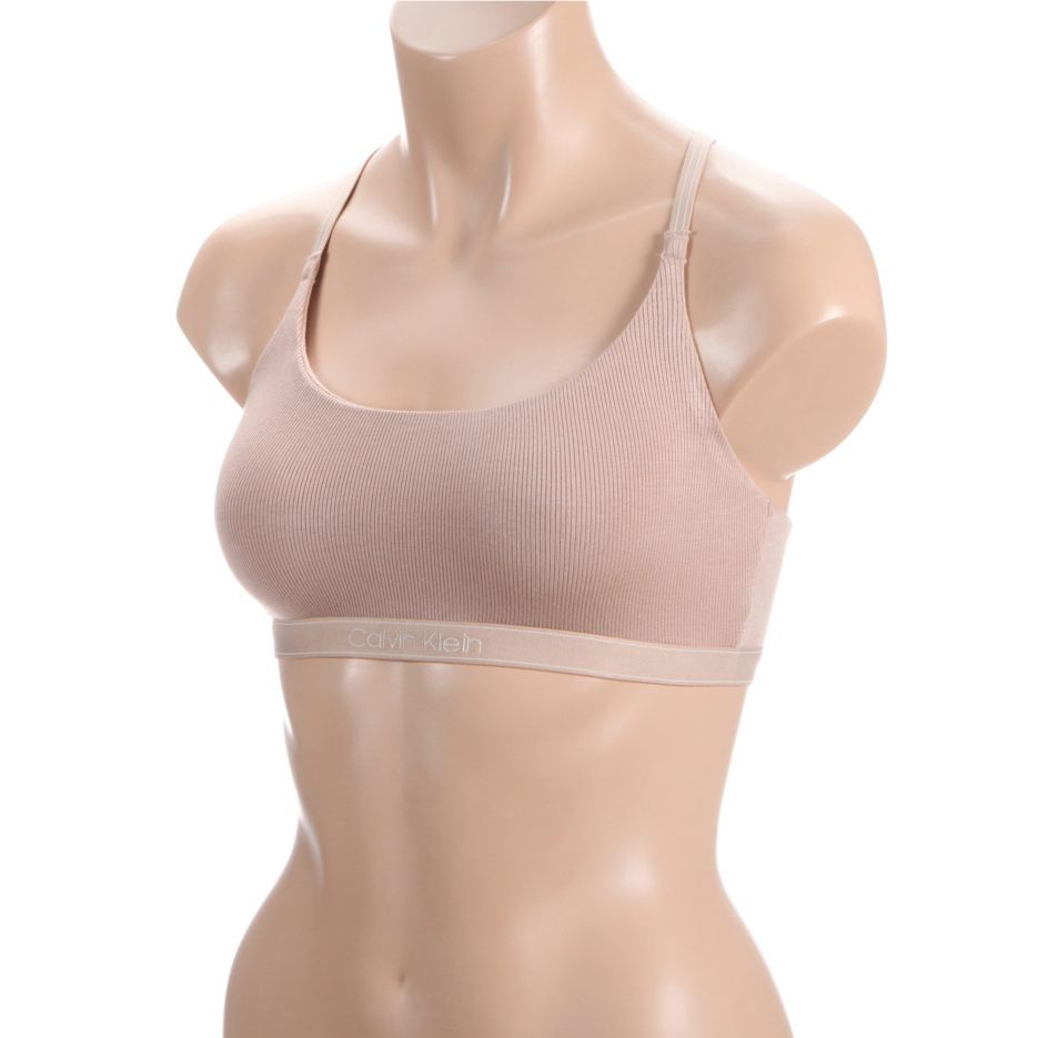 Calvin Klein Underwear Pure Ribbed Light Support Racerback Bralette QF6438