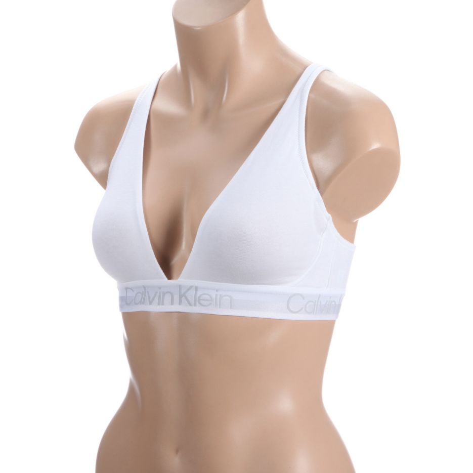 Modern Structure Lightly Lined Triangle Bralette Grey Heather XL by Calvin  Klein