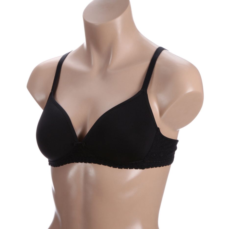 Sensitive Air Padded Soft Wireless Spacer Bra Black 32A by Calida