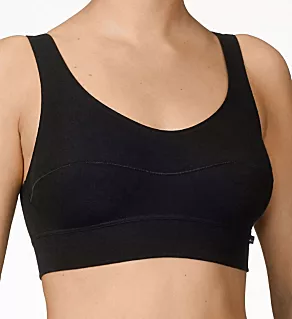 Elastic Bralette Soft Bra Black XS