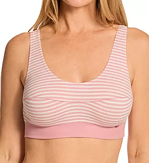 Elastic Bralette Soft Bra Rose Print M