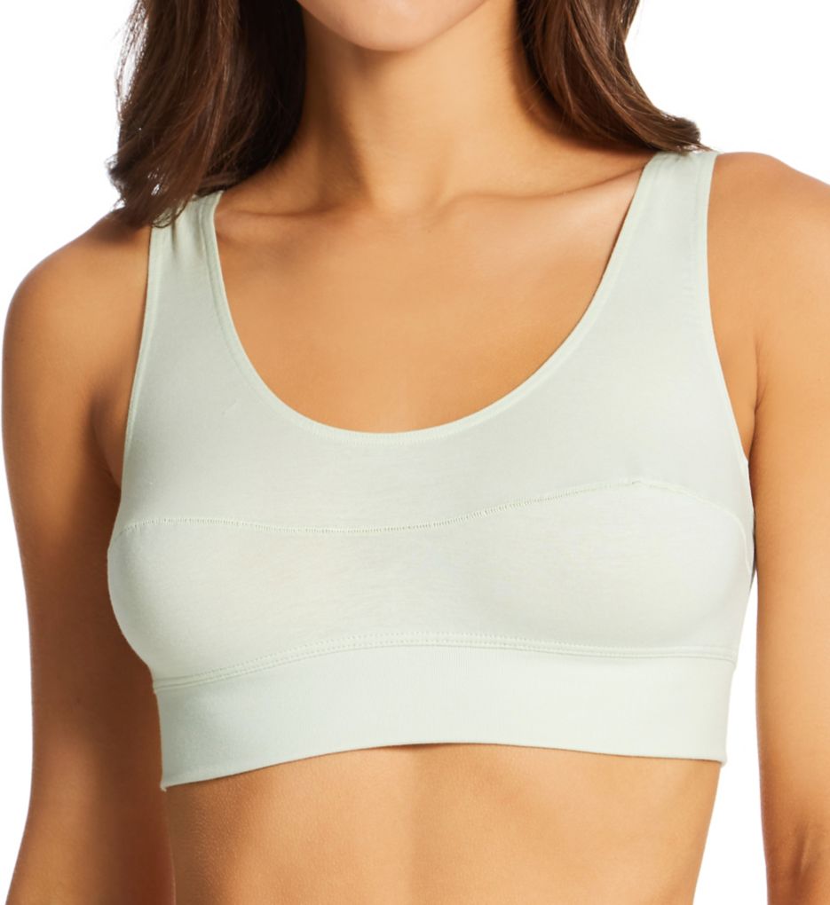 Calida (2552299) -- Calida 02138 Elastic Bralette Soft Bra (Tender Green XS)