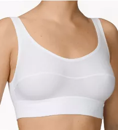 Elastic Bralette Soft Bra White XS