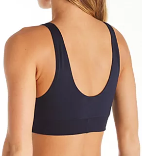 Elastic Bralette Soft Bra Dark Lapis Blue L