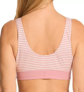 Elastic Bralette Soft Bra Rose Print M