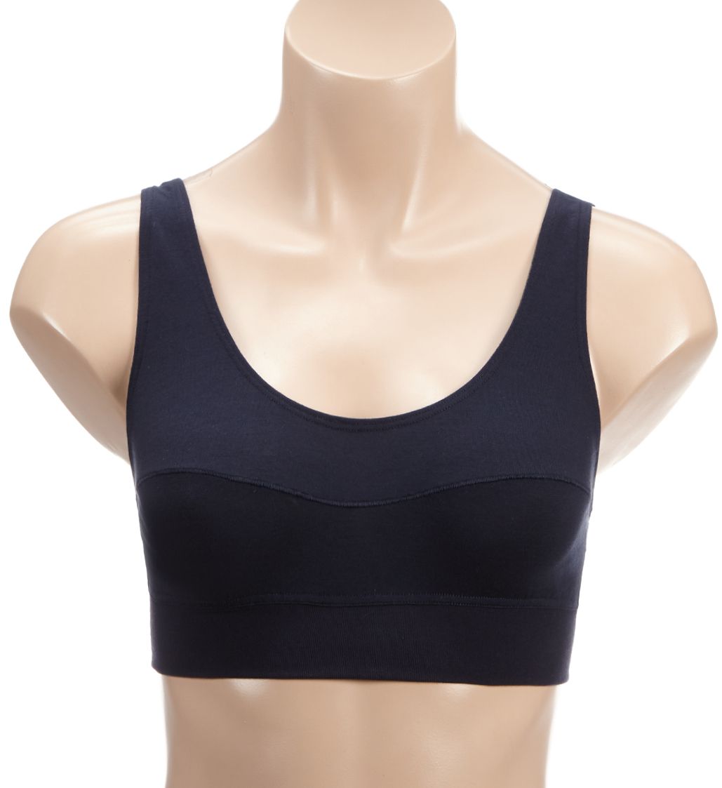 Calida Elastic Bralette Soft Bra Dark Lapis Blue XS  - Image 1