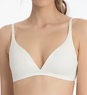 Cate Triangle Wireless Bra Alabaster Creme 32A