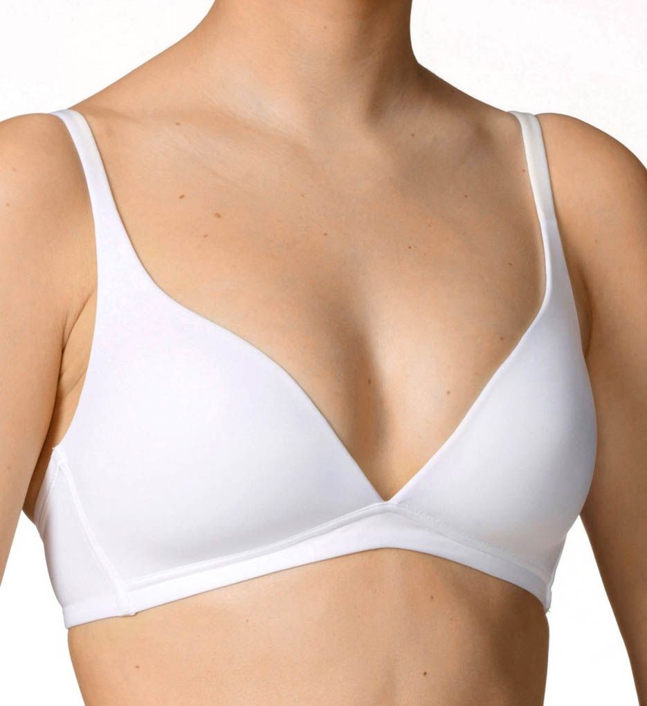 Calida (1631385) -- Calida 04025 Sensitive Triangle No Wire Bra (White 32B)
