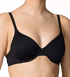 Sensitive Lightly Padded Underwire Bra Black 32A