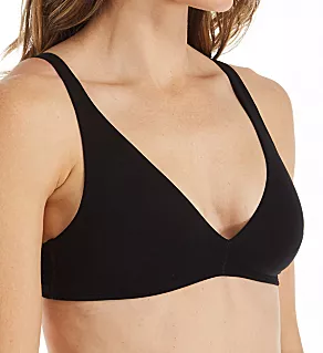 Natural Comfort Cotton Soft Cup Bra Black 32A