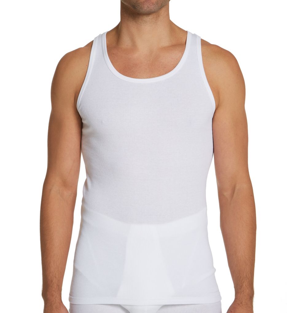 Cotton 2x2 Classic Athletic Tank-fs