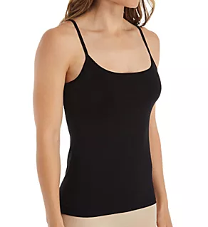 Natural Comfort Cotton Spaghetti Strap Camisole Black L
