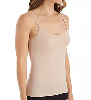 Natural Comfort Cotton Spaghetti Strap Camisole Rose Teint L