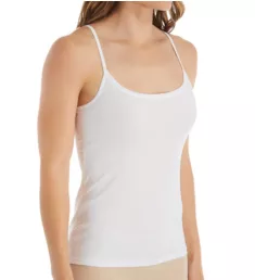 Natural Comfort Cotton Spaghetti Strap Camisole White L