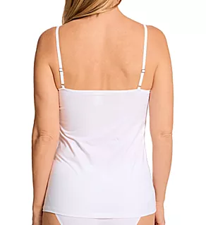 Natural Comfort Cotton Spaghetti Strap Camisole White L