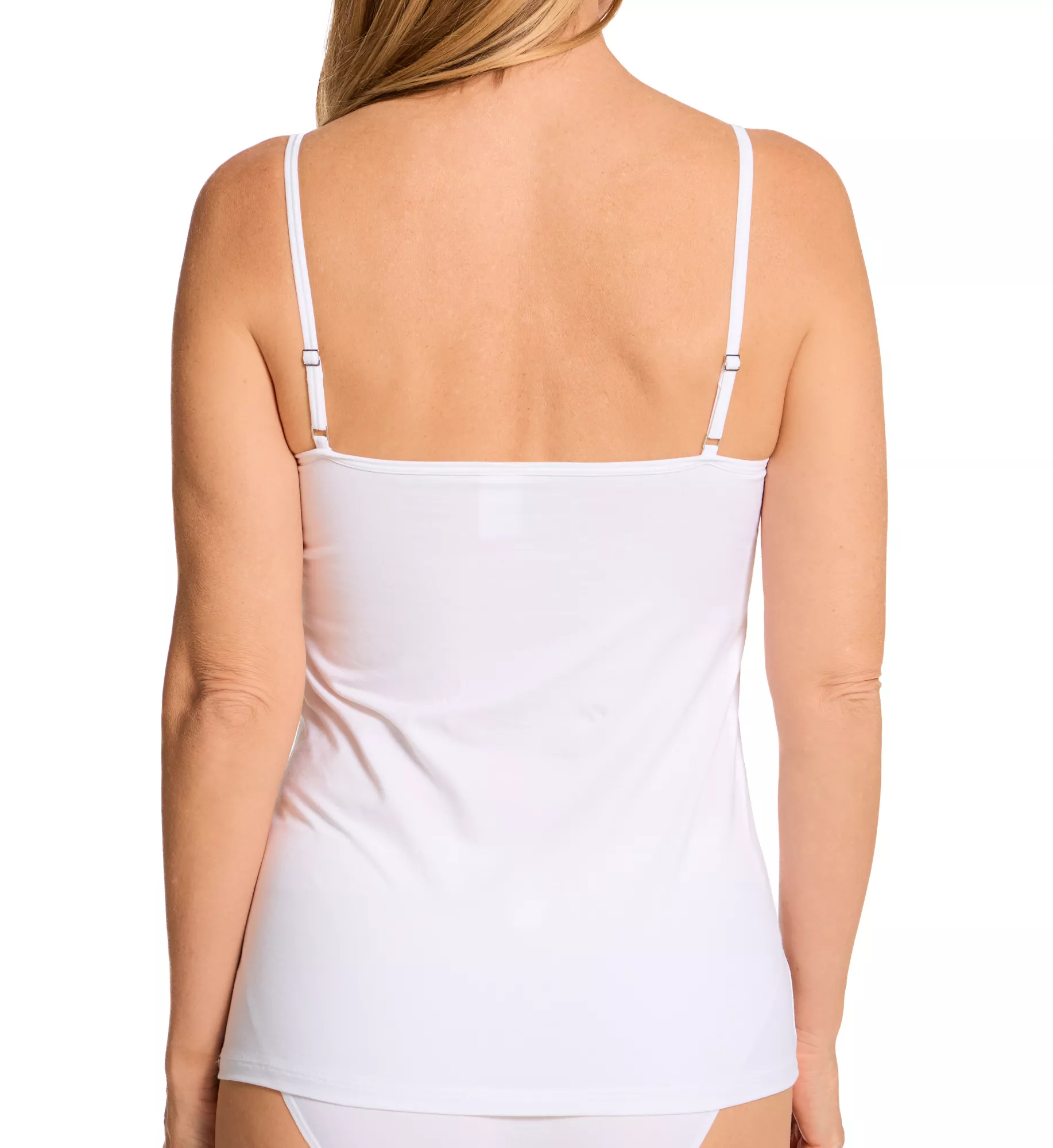 CALIDA Natural Comfort Lace Top Canottiera In Pizzo Intimo Donna, Swiss Cotton, Lavabile A 60°, Taglia 54/56