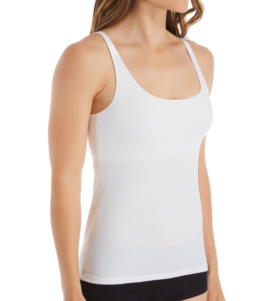 Women's Cotton Tank Top with Shelf Bra Adjustable Wider Strap Camisole