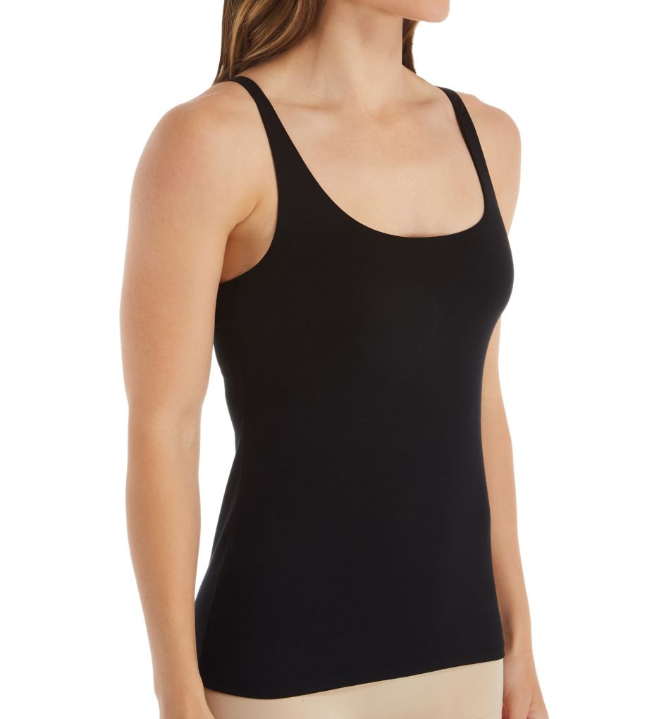 Shelf Bra Tank Top, Black Tank Top, Comfy Racerback Top, Sleep