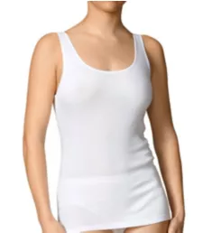 Light Cotton Tank White S