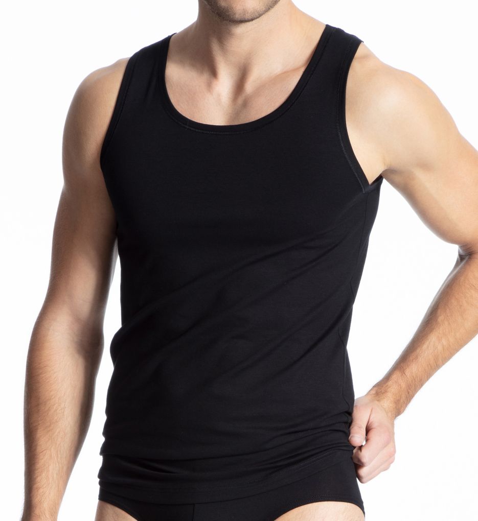 Cotton Code Athletic Shirt blk M by Calida