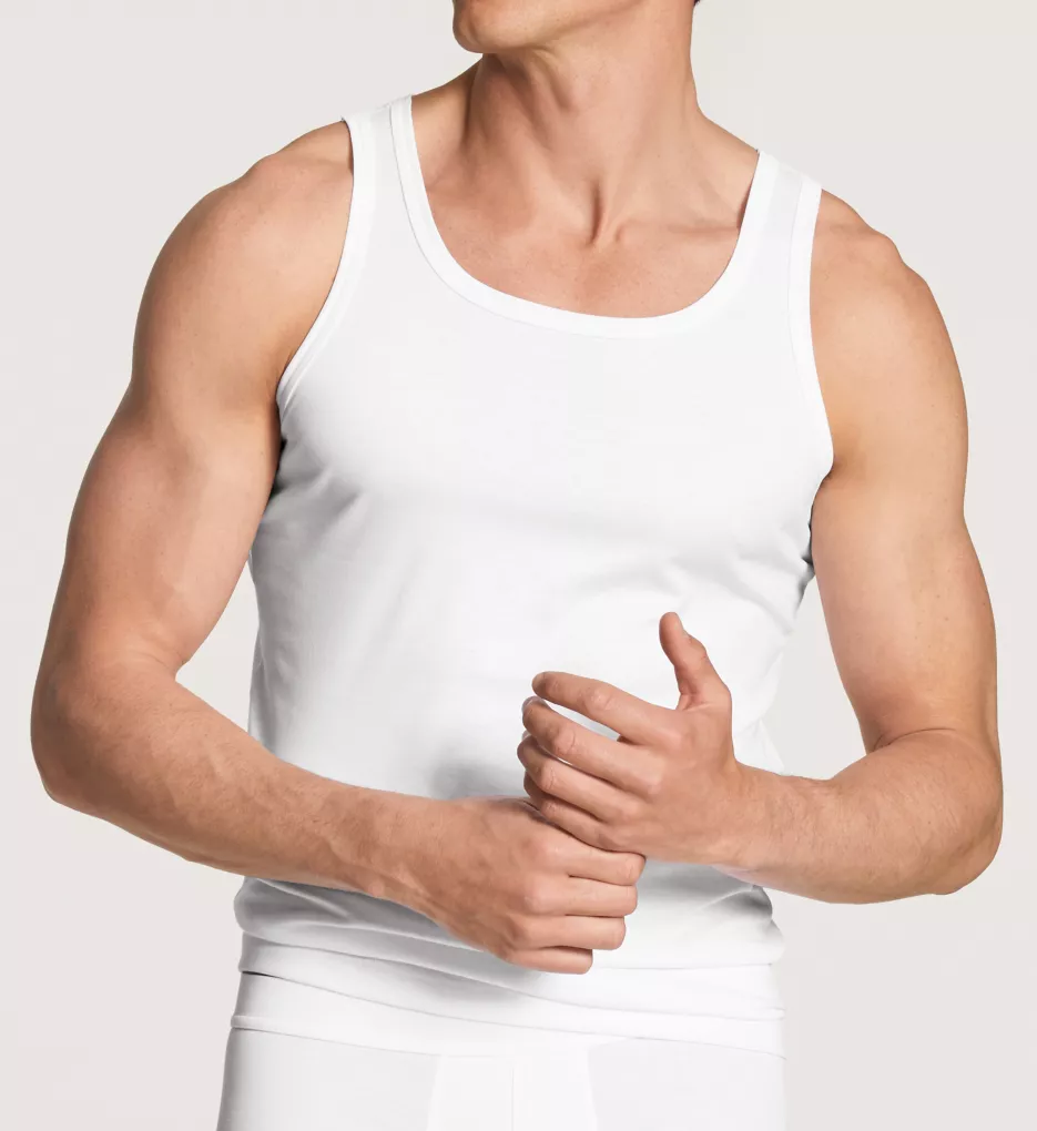 Authentic 100% Supima Cotton Athletic Shirt White S