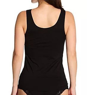 Natural Comfort Lace Tank Top Black L