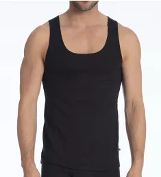 Pure & Style Quick Dry Pima Cotton Tank BLK S