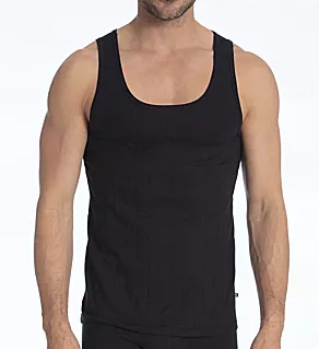 Pure & Style Quick Dry Pima Cotton Tank BLK 2XL