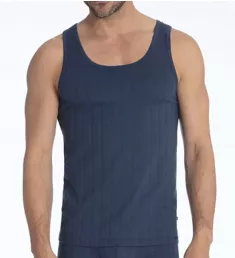 Pure & Style Quick Dry Pima Cotton Tank Indigo Mood M