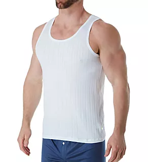 Pure & Style Quick Dry Pima Cotton Tank WHT L