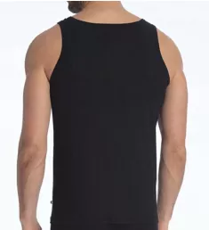 Pure & Style Quick Dry Pima Cotton Tank BLK S