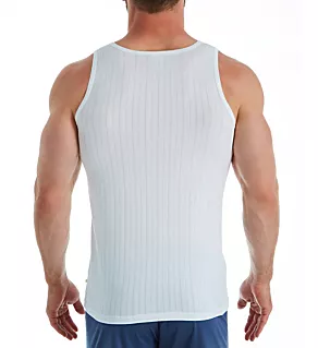 Pure & Style Quick Dry Pima Cotton Tank WHT L