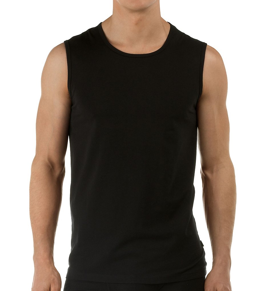 Calida 13314 Activity Cotton City-Shirt Tank (Black)