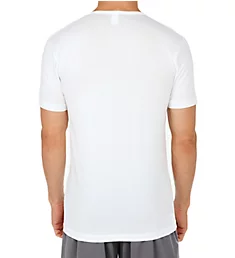 Focus V-Neck T-Shirt WHT 2XL