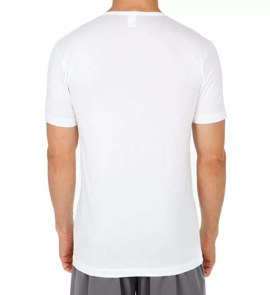 Focus V-Neck T-Shirt WHT 2XL