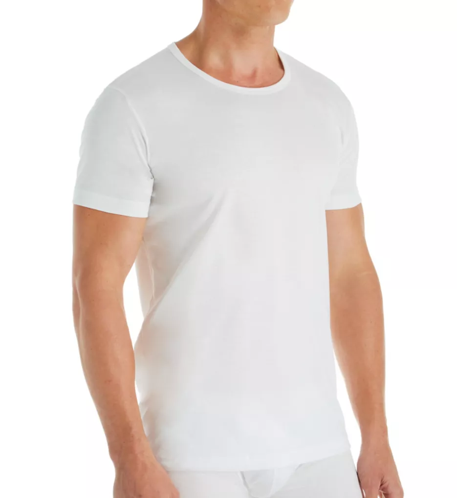 Authentic Mercerized Cotton T-Shirt White L