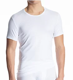 Cotton Code Crew Neck T-Shirt wht L