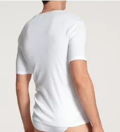 Cotton Classic Crew Neck T-Shirt WHT S