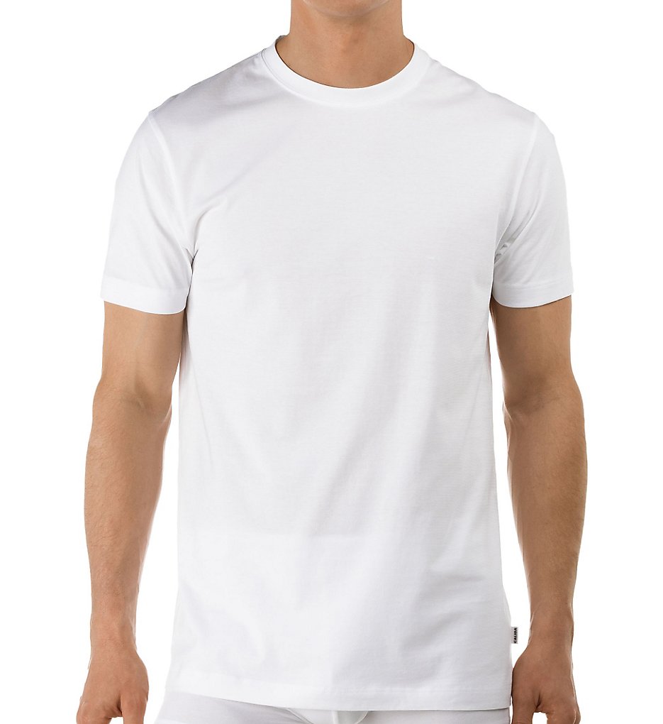 Calida 14314 Activity Cotton Short Sleeve Crew Neck T-Shirt (White)
