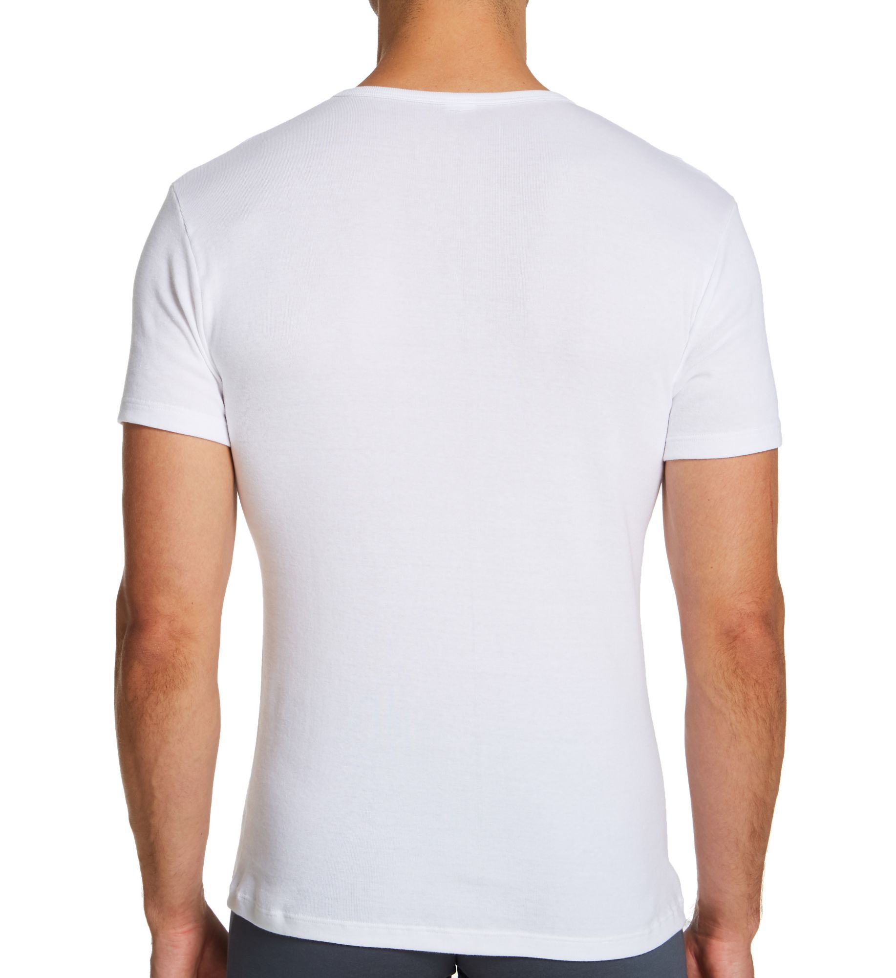 Calida Cotton Classic V-Neck T-Shirt White S  - Image 2