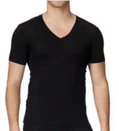 Evolution Pima Cotton V-Neck T-Shirt Black S